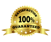 A gold badge with the words 100% guaranteed from ARTIK Medical Supply.
