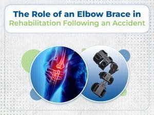 The role of an elbow brace in rehabilitation following an accident is important for providing support and stability to the injured joint.