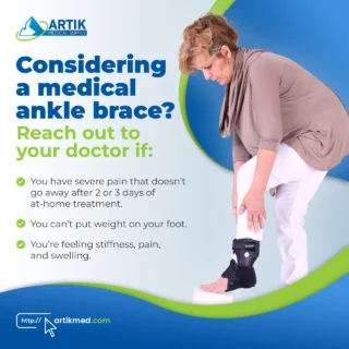👟🚑 Persistent ankle pain holding you back? It might be time to consider a brace.

Talk to your doctor if at-home remedies don’t ease the pain after a few days. 😣🩹

If standing becomes a balancing act or stiffness, swelling, and discomfort become daily issues, it's time to seek help. 🚫🦶

A sturdy ankle brace could be the first step on your recovery journey! 🤕
https://artikmed.com/ankle-braces/.
 
#AnkleSupport #PainRelief #RecoveryJourney #AnkleCare
